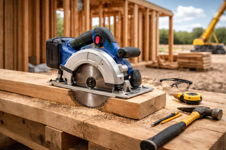 Detalhe da construção em magnésio da Serra Circular Makita 5007MG